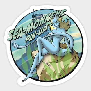 Sea-Monkeys Pin-Up Sticker